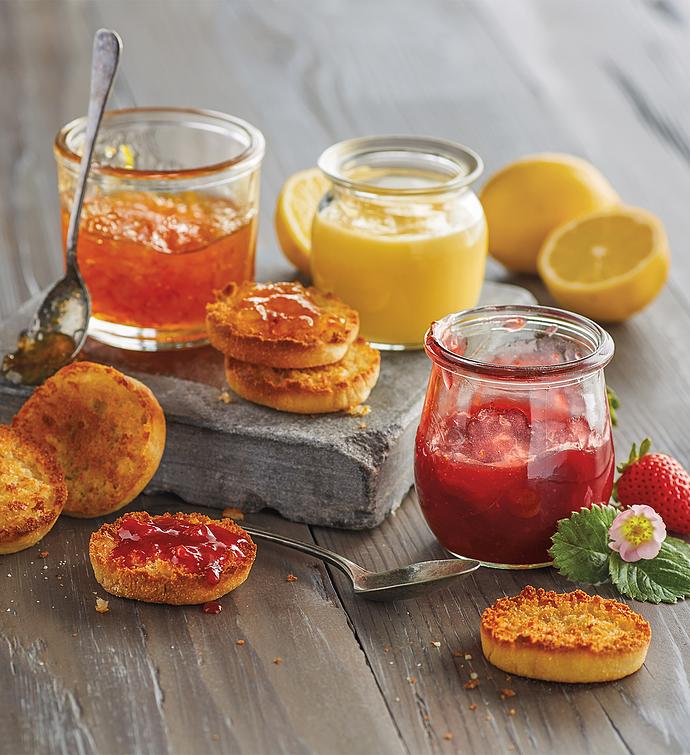 Breakfast Spreads Gourmet Butter, Honey & Jelly Wolferman's