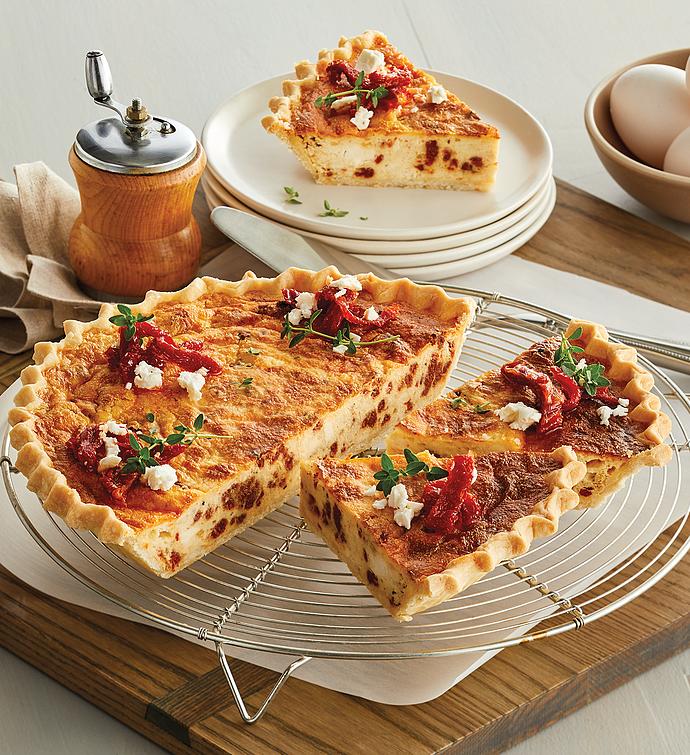 Sun Dried Tomato and Feta Quiche