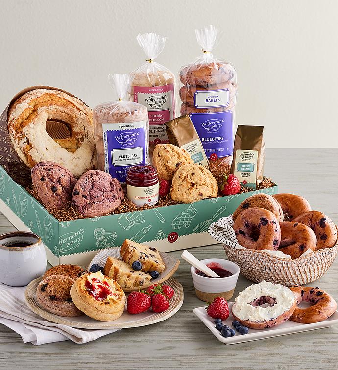 Grand Berry Breakfast Box featuring Wolferman's® Bagels