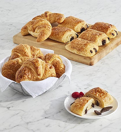 Classic and Chocolate Croissants