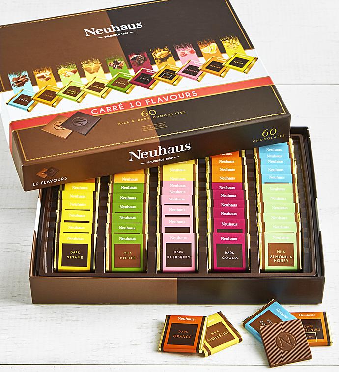 Neuhaus 10 Flavor Belgian Chocolate Squares Gift