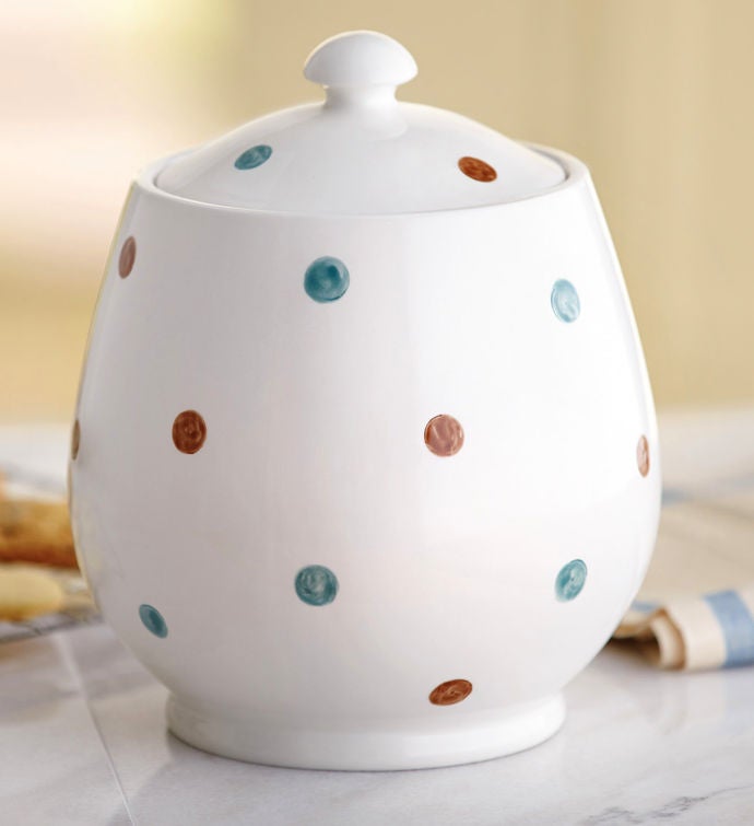 Polka Dot Cookie Jar