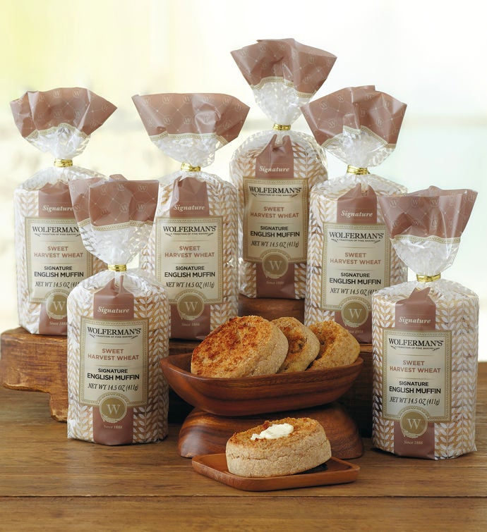 Sweet Harvest Wheat Super Thick English Muffins   6 Packages