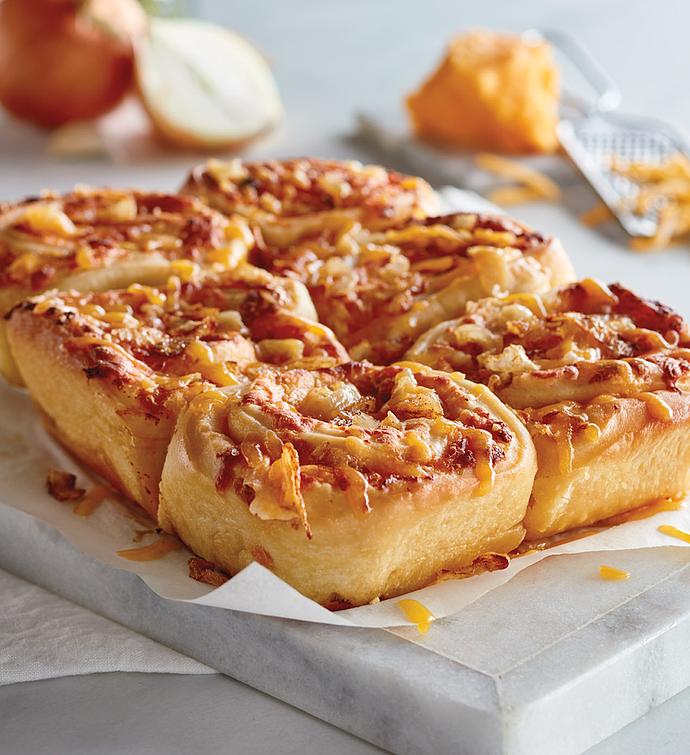 Cheesy Onion and Garlic Rolls