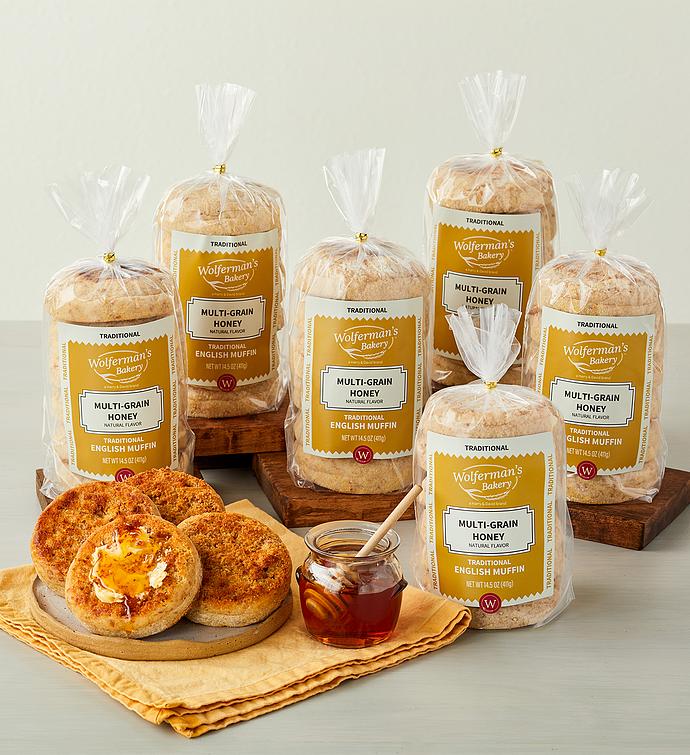 Multi Grain Honey Traditional English Muffins   6 Packages