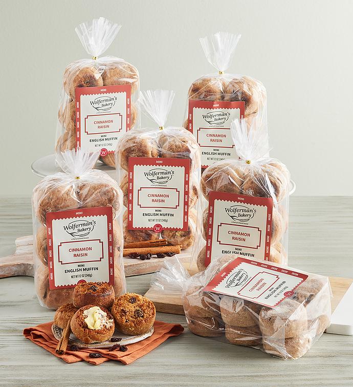 Cinnamon Raisin Mini English Muffins   6 Packages