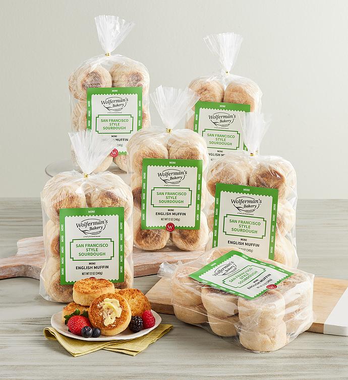 San Francisco Style Sourdough Mini English Muffins   6 Packages