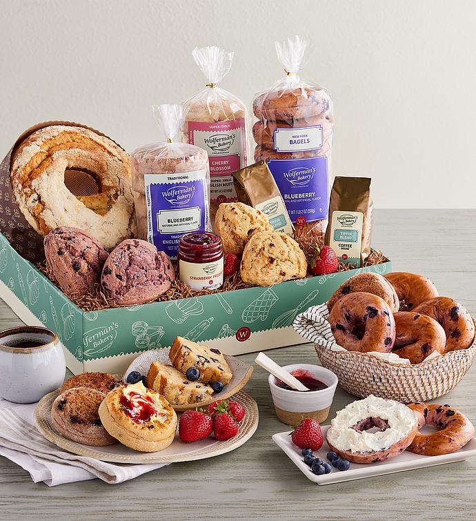 Grand Berry Breakfast Box featuring Wolferman's® New York Bagels