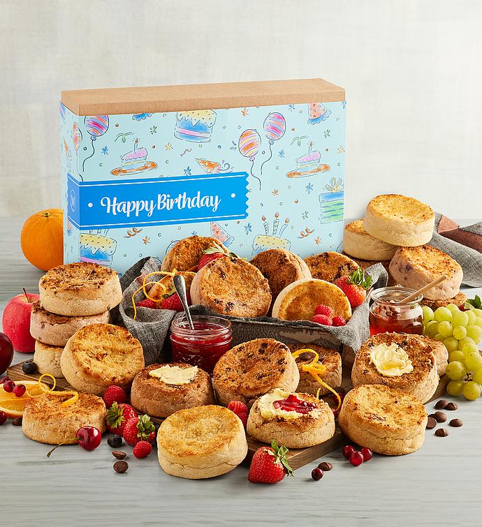 Mix & Match Super Thick English Muffin Birthday Bakery Gift   Pick 12