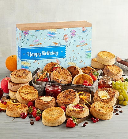 Mix & Match Super-Thick English Muffin Birthday Bakery Gift - Pick 12