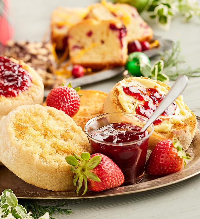 Red Plaid Bakery Basket