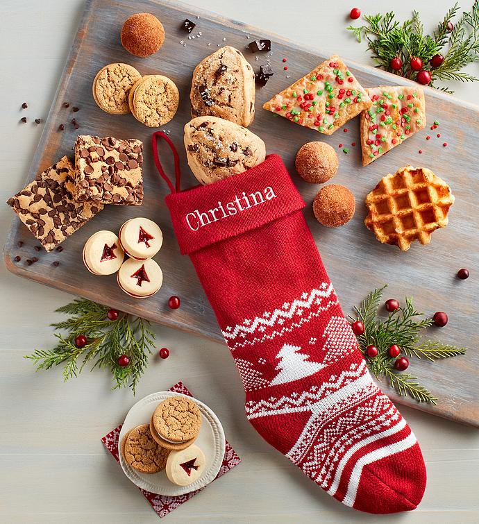 Personalized Holiday Stocking Bakery Gift