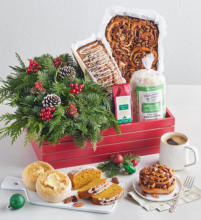 Wolferman's® Holiday Gift Crate with Centerpiece