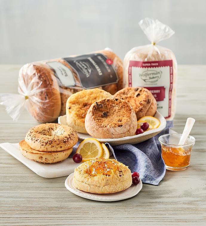 Wolferman's® Super Thick English Muffins and New York Bagels   Mix & Match Pick 4