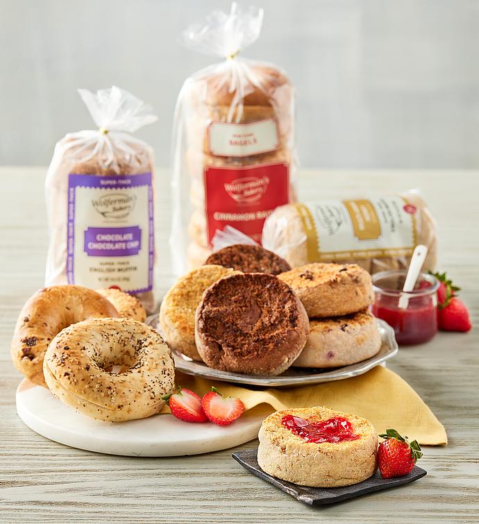 Wolferman's® Super Thick English Muffins and New York Bagels   Mix & Match Pick 6