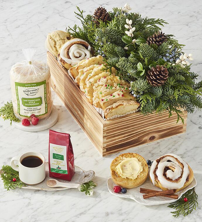 Wolferman&#x27;s® Holiday Gift Crate with Centerpiece